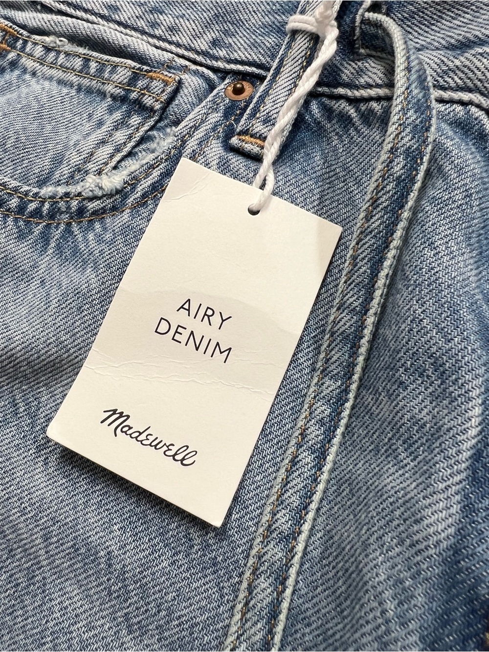 Madewell The Ultimate Wide-Leg Jean in Airy Denim Size 27 NWT *flawed* - Picture 13 of 16